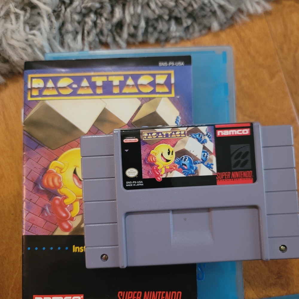 Pac-Attack Super Nintendo Game - Gray